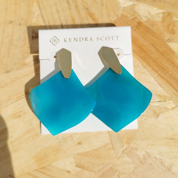 Kendra Scott Jewelry - NEW | Kendra Scott Astoria Gold Teal Agate Earrings